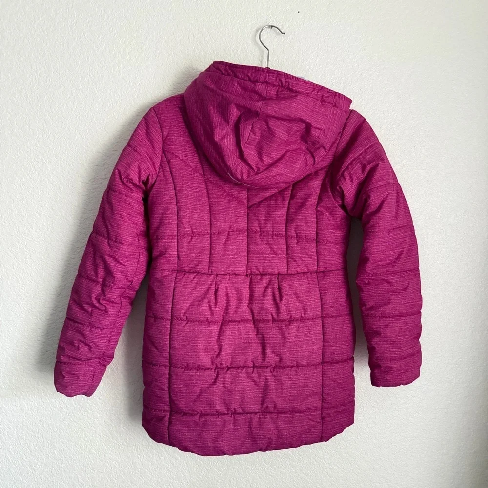 Columbia Girl’s Crystal Caves Insulated Winter Snow Mid Jacket L 14/16 Pink